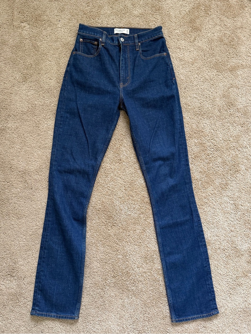 Abercrombie 90s Slim Straight Ultra High-Rise Jeans
